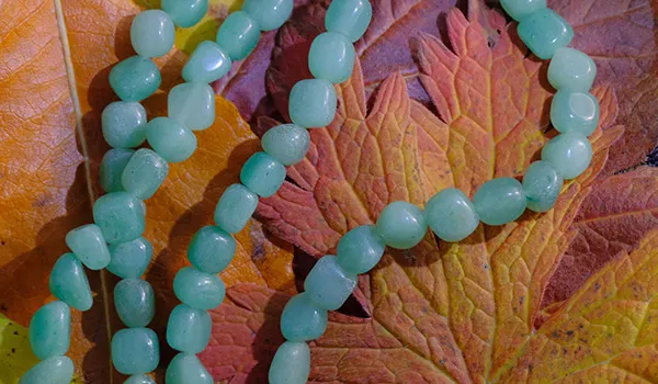 pietra avventurina verde collana pietra avventurina verde collana